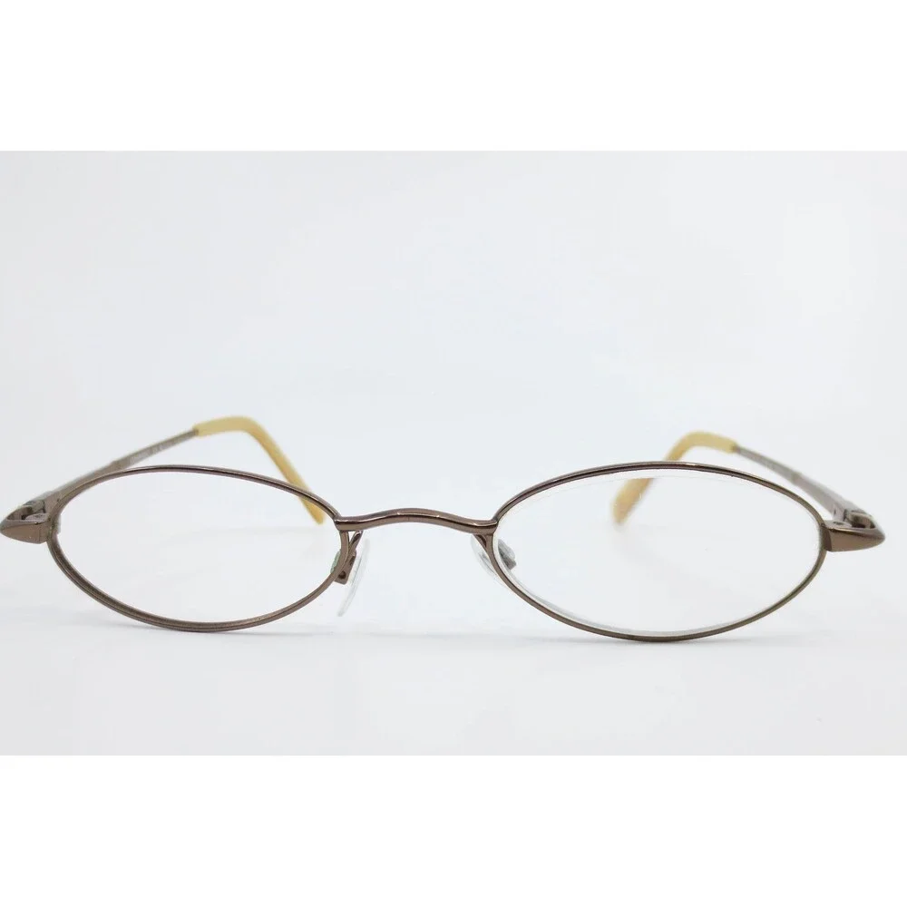 Covergirl G293 916 Eyeglasses Oval Brown Metal Frames 45-19-130 Demo Lenses